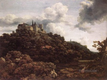 ベントハイム城の風景 ヤコブ・アイサクゾーン・ファン・ロイスダール Oil Paintings